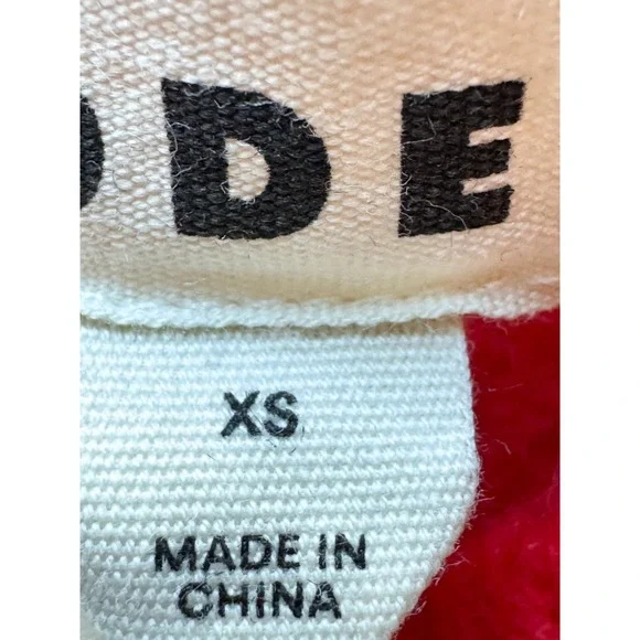 Boden Red Fluffy Bow Back Jumper Sweater Velvet Tie Women's Size XS - Picture 11 of 14